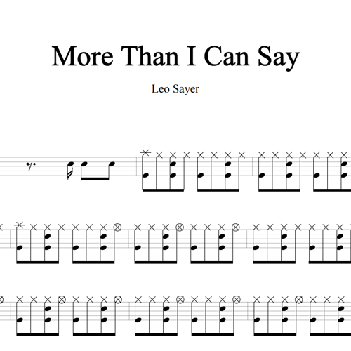 鼓谱*Leo Sayer_More Than I Can Say.asp